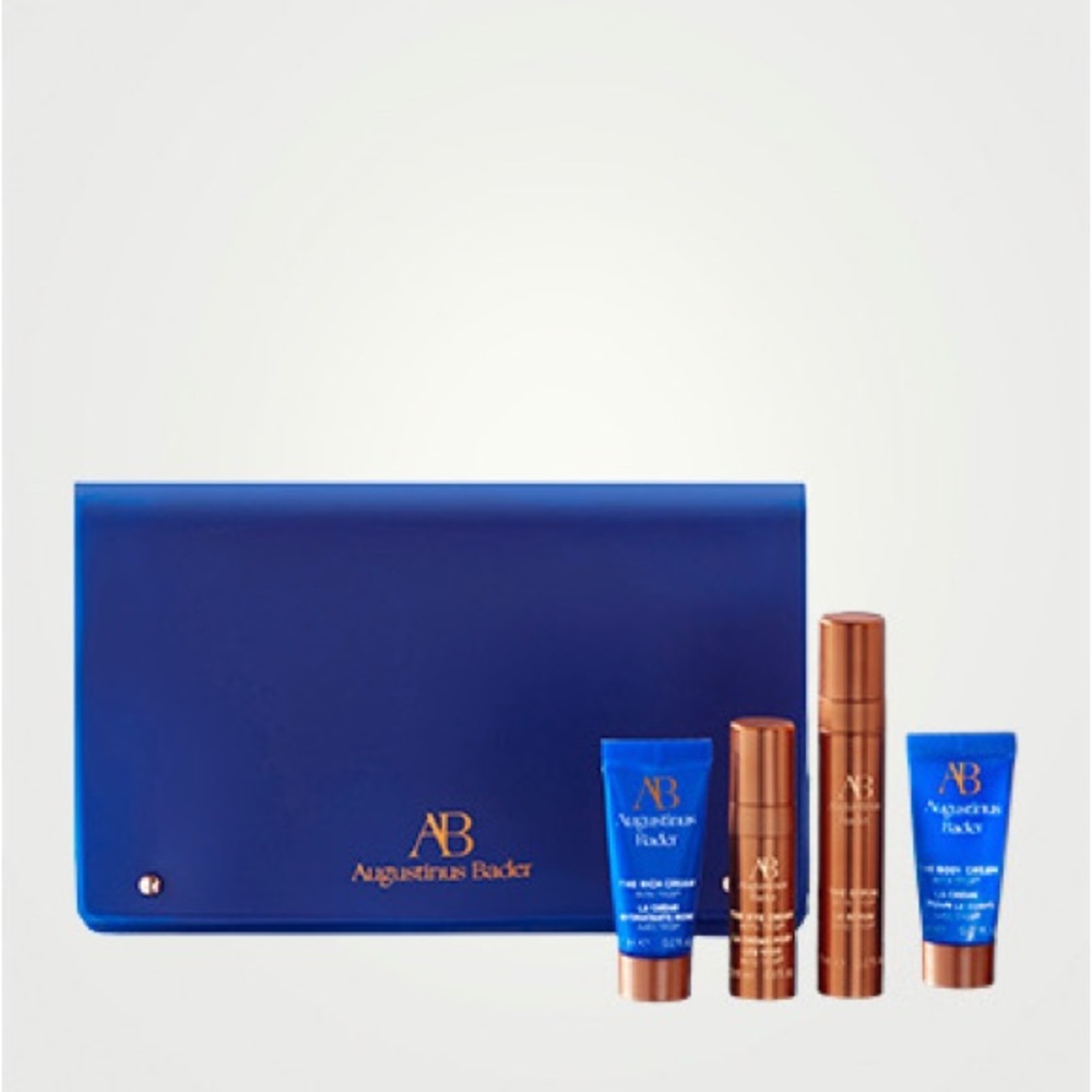 Augustinus Bader 5pc Skincare Set w Serum, Eye Cream,Face Cream, Body! New GWP